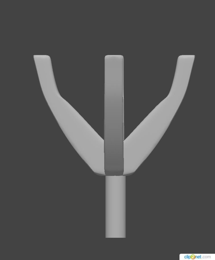 Head Round 4 Prong 5 5 mm 3D print model_1