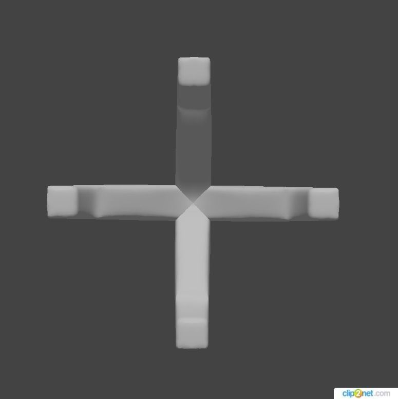 Head Round 4 Prong 5 5 mm 3D print model_2