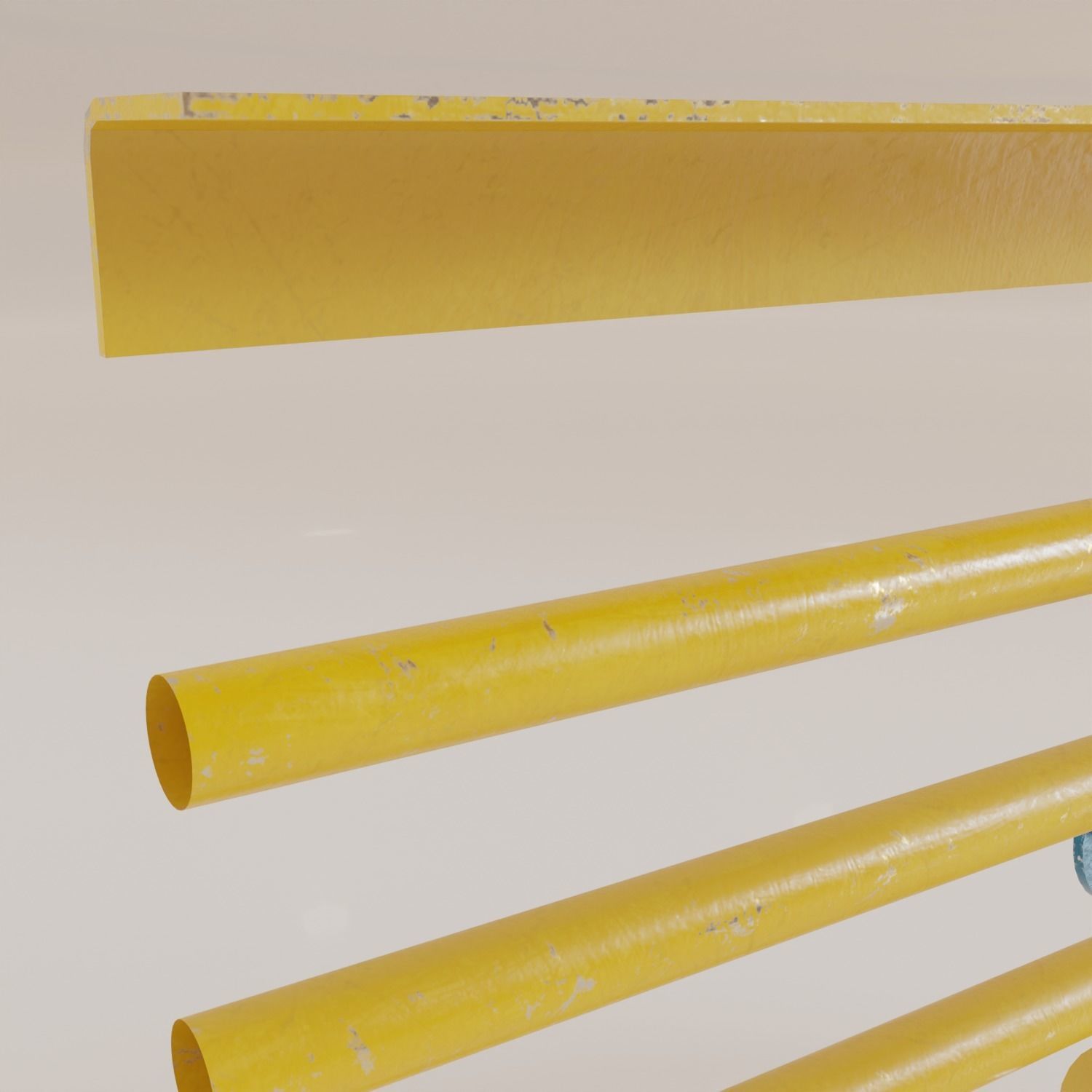 Gas unit kitbash set with 4K texture Low-poly 3D model_3