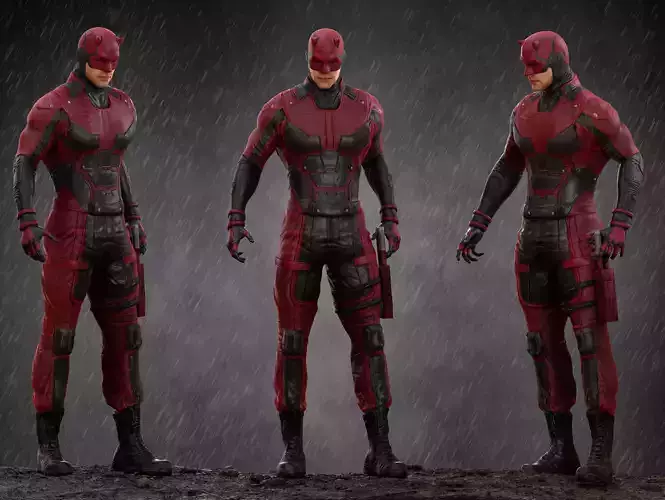 Daredevil Low-poly 3D model
