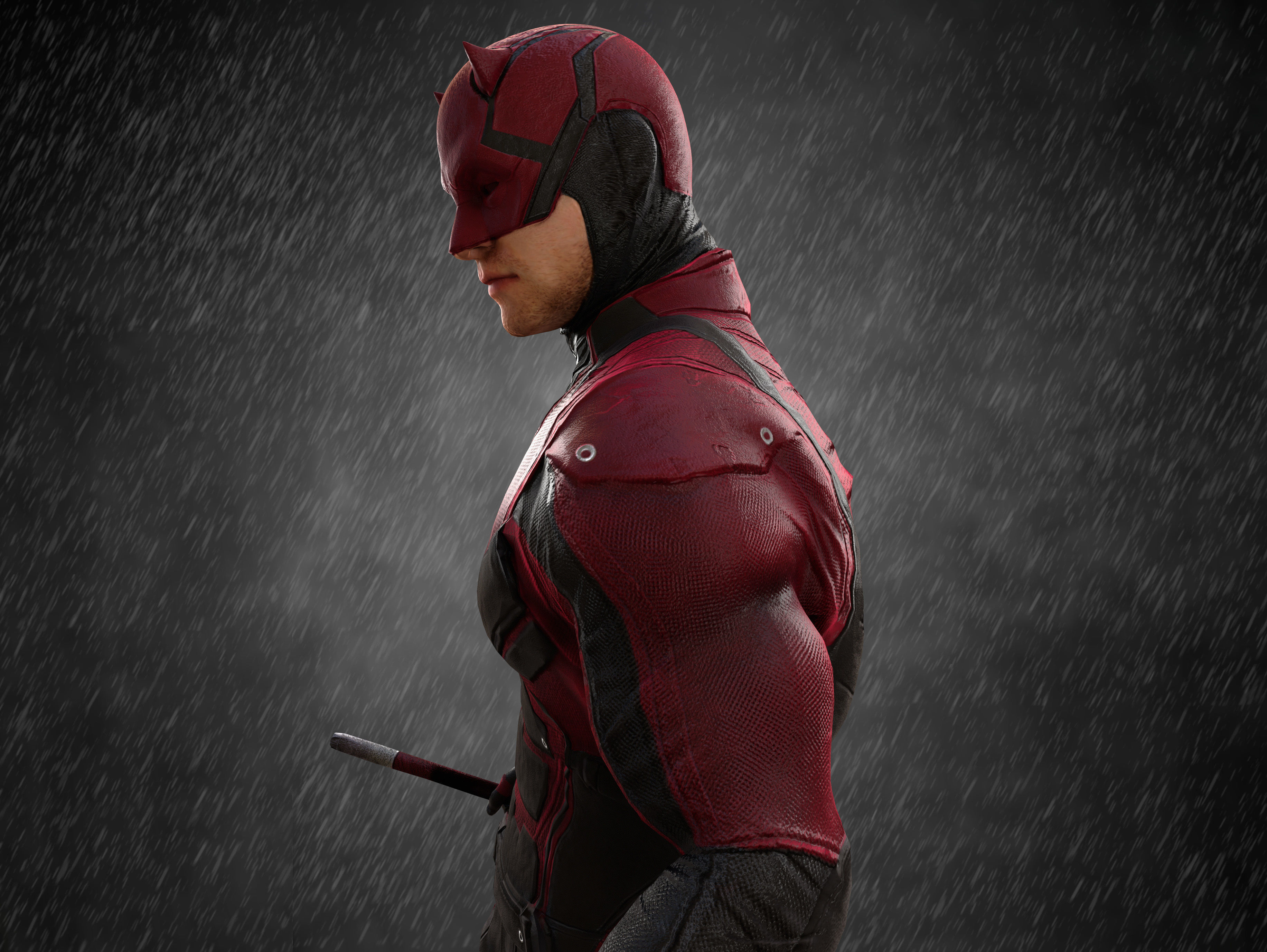Daredevil Low-poly 3D model_4