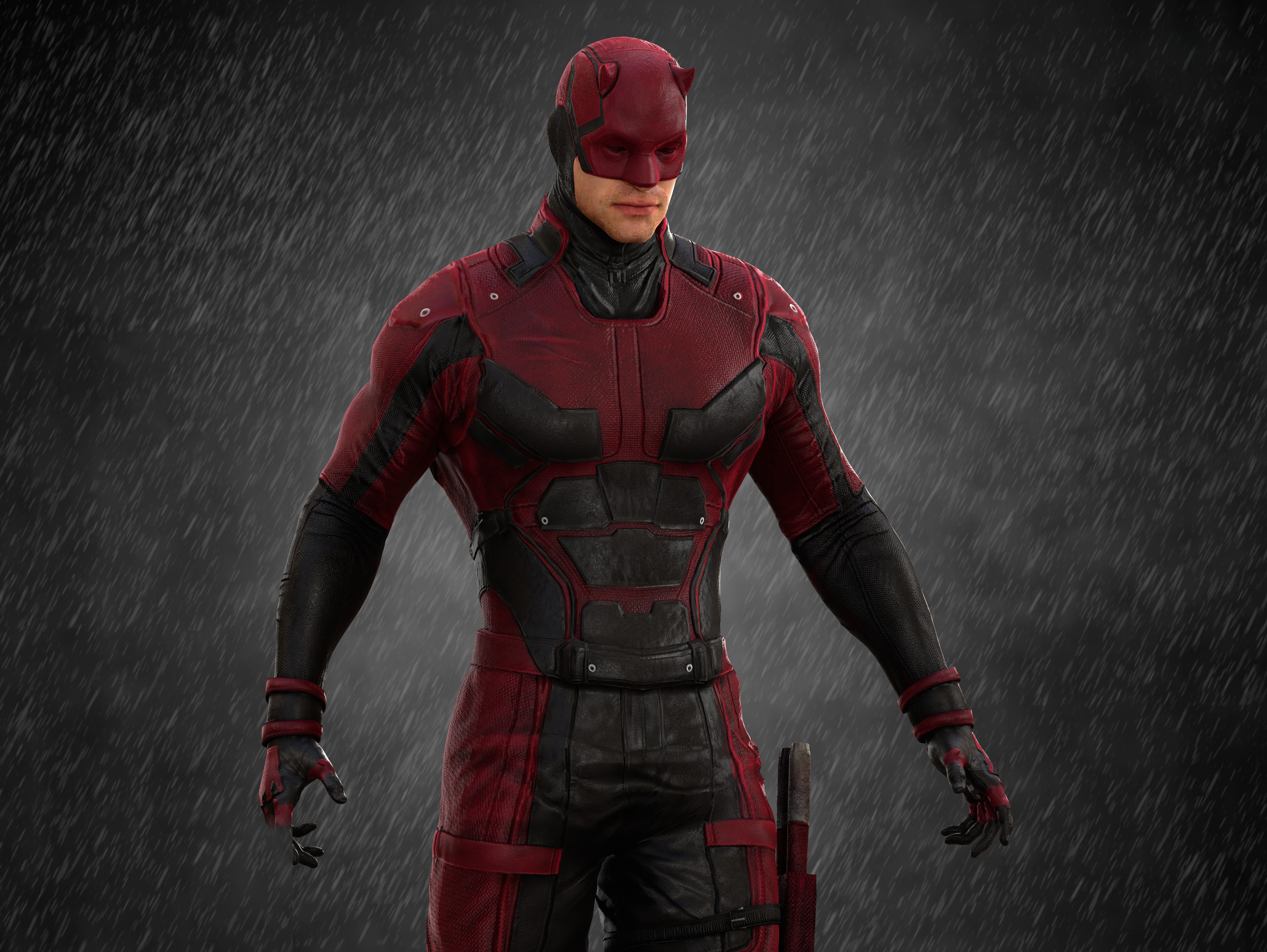 Daredevil Low-poly 3D model_9