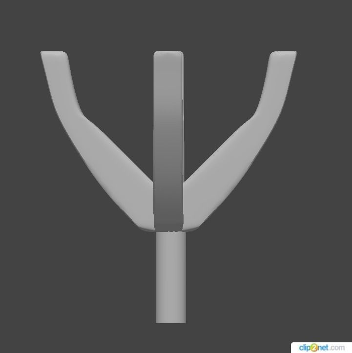 Head Round 4 Prong 5 8 mm 3D print model_1