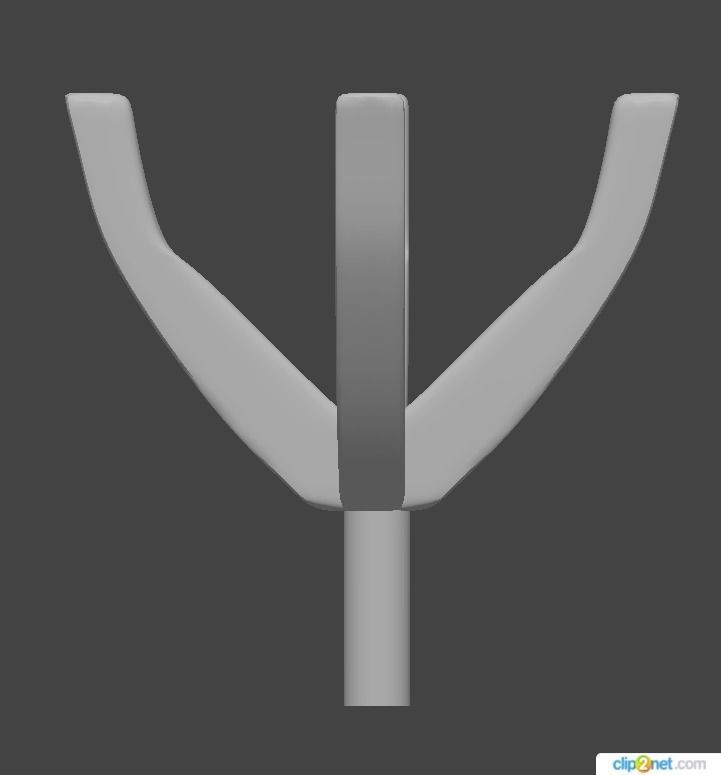 Head Round 4 Prong 6 4 mm 3D print model_1