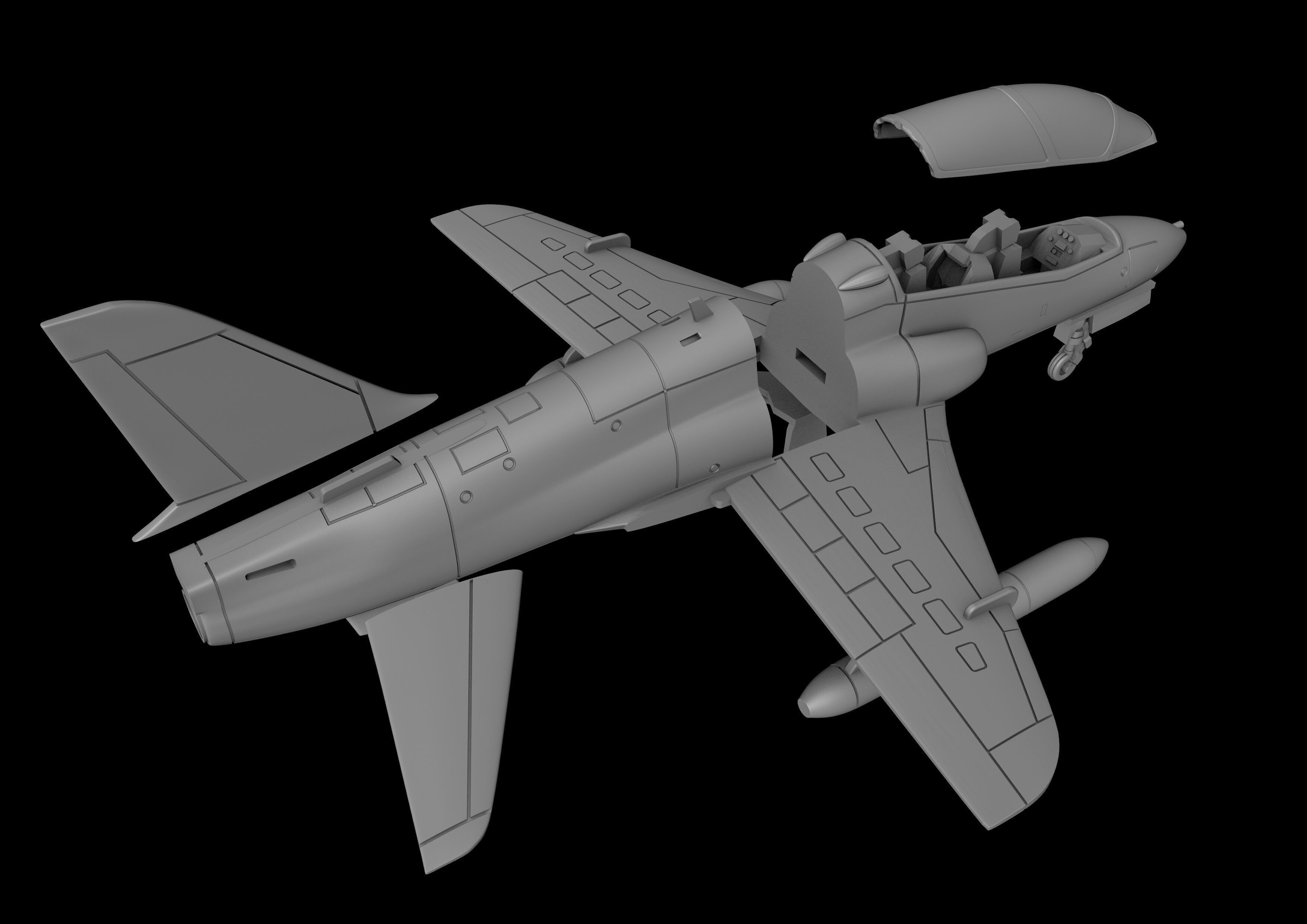 BAE HAWK MK-53 SCALE 1-48 READY TO PRINT STL FILES 3D print model_3