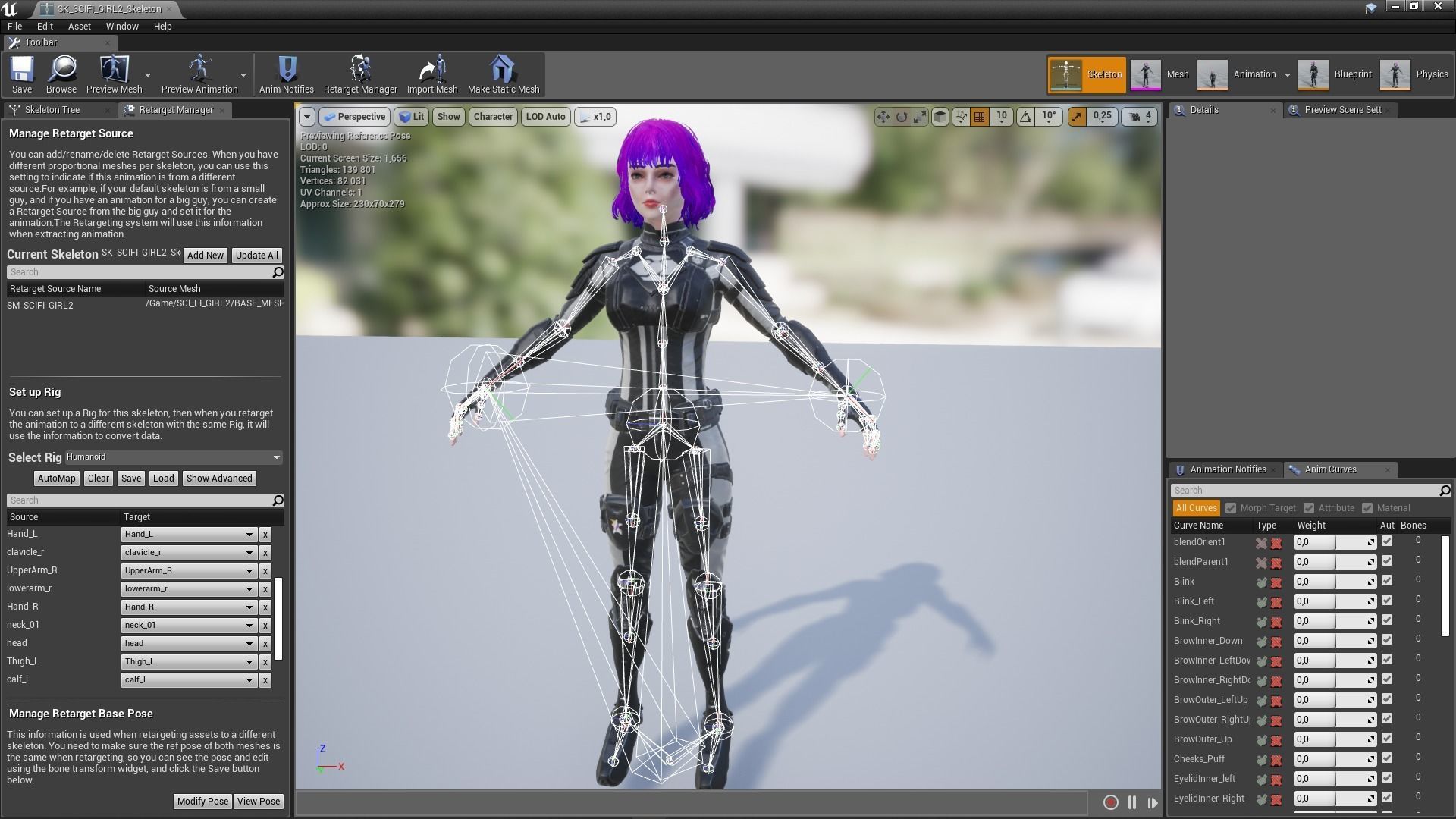Sci-Fi Girl 2 Low-poly 3D model_20