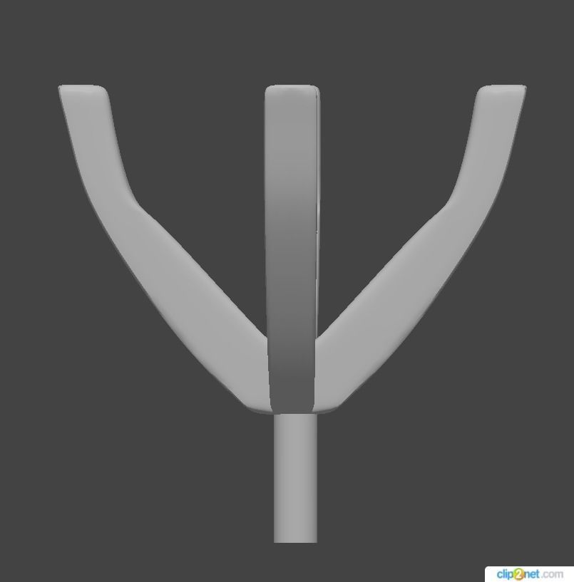 Head Round 4 Prong 7 4 mm 3D print model_1