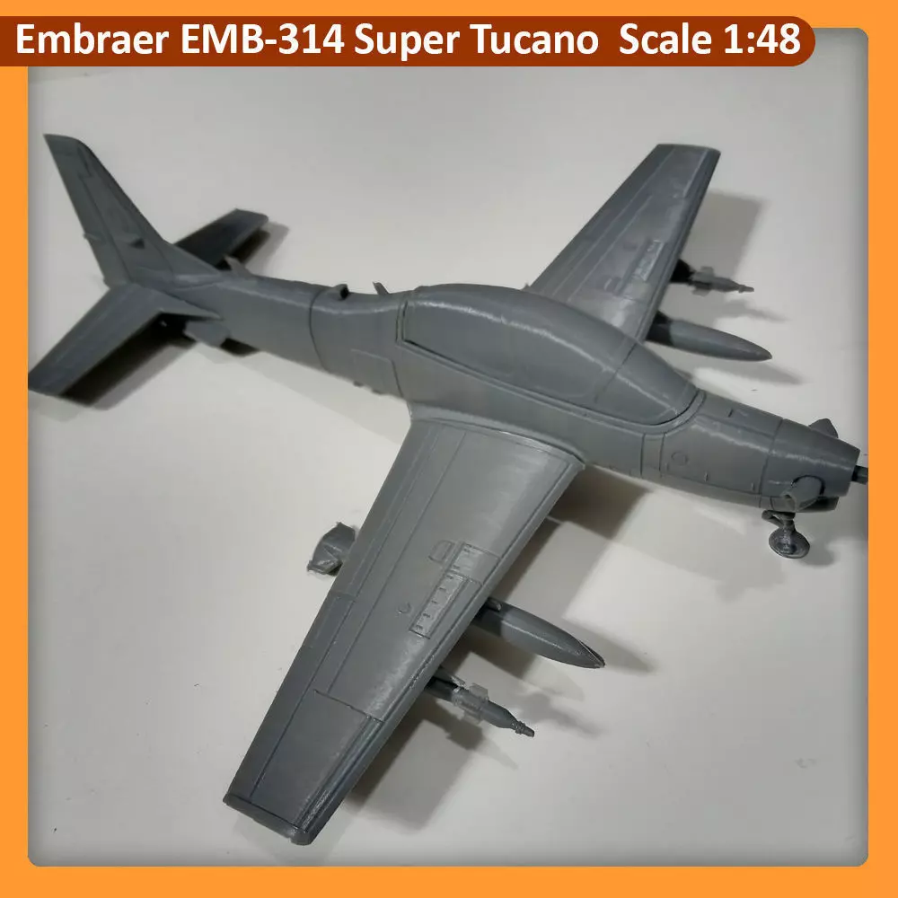 EMB-314 EMBRAER SUPER TUCANO SCALE 1-48 Ready to Print 3D print model_3