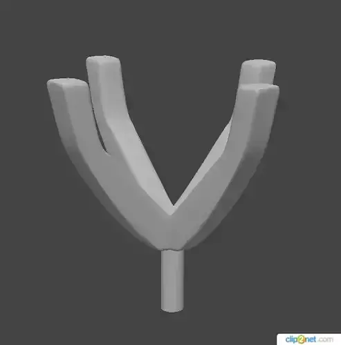 Head Round 4 Prong 7 8 mm 3D print model