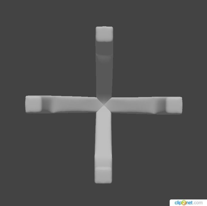 Head Round 4 Prong 7 8 mm 3D print model_2