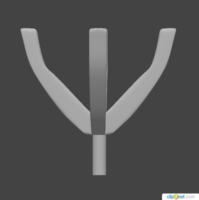 Head Round 4 Prong 7 8 mm 3D print model_1