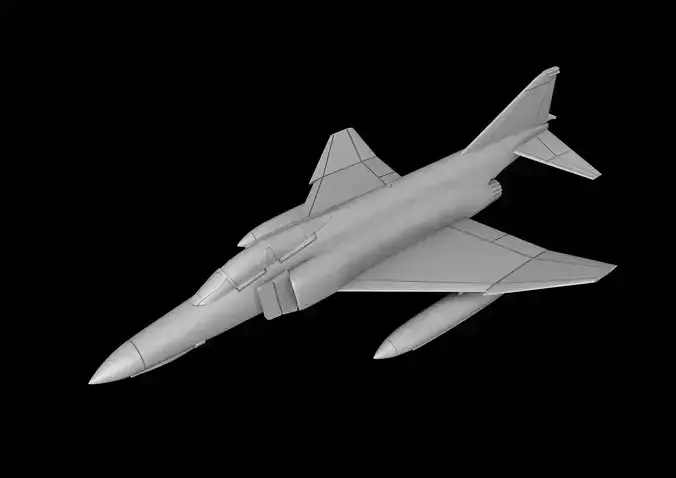 F-4 PHANTOM II SCALE 1-72 3D PRINT READY STL FILES