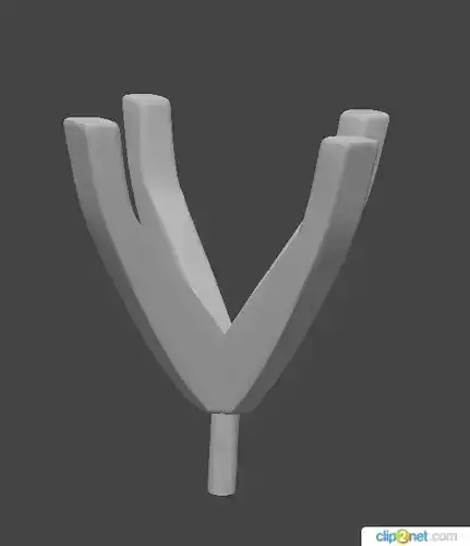 Head Round 4 Prong 8 8 mm 3D print model