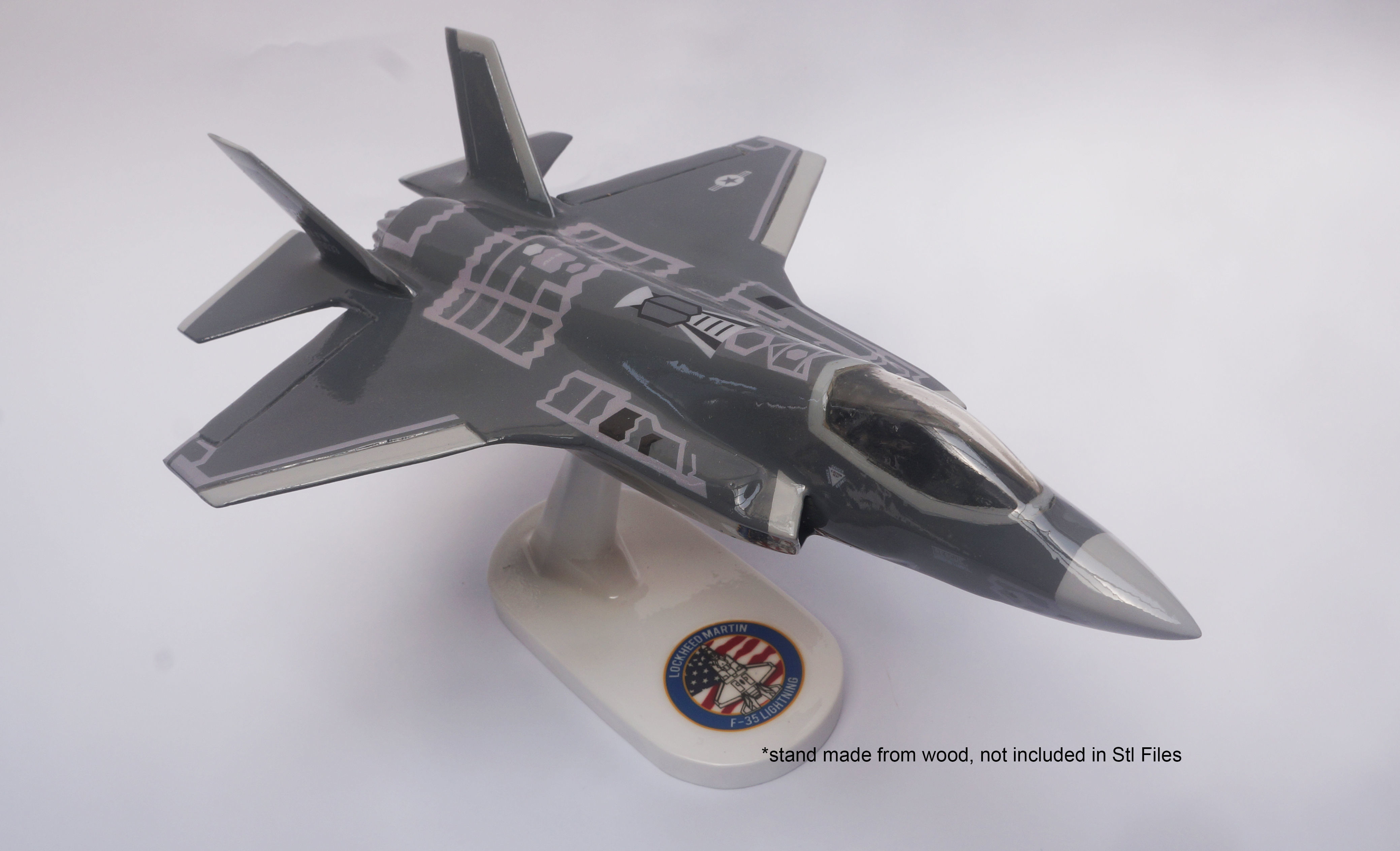 F35 LIGHTNING FIGHTER AIRCRAT STL FILE Scale 1-72 3D print model_6