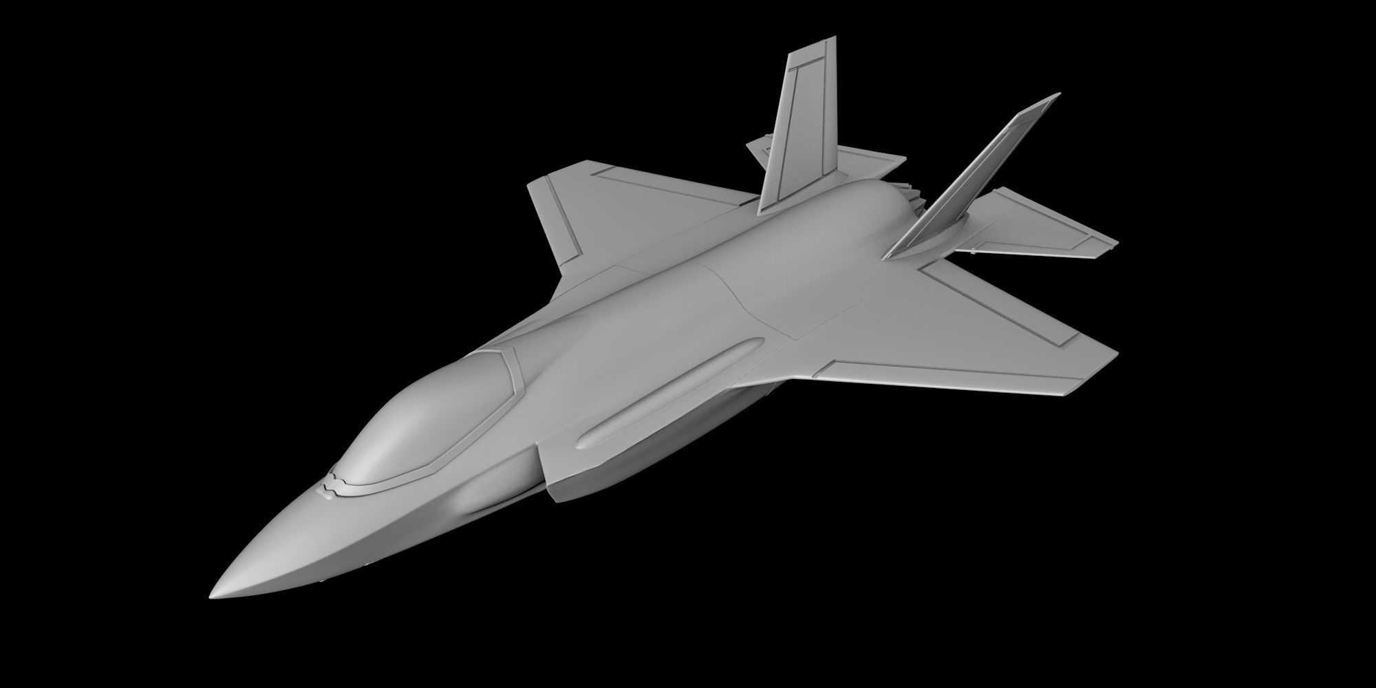F35 LIGHTNING FIGHTER AIRCRAT STL FILE Scale 1-72 3D print model_3