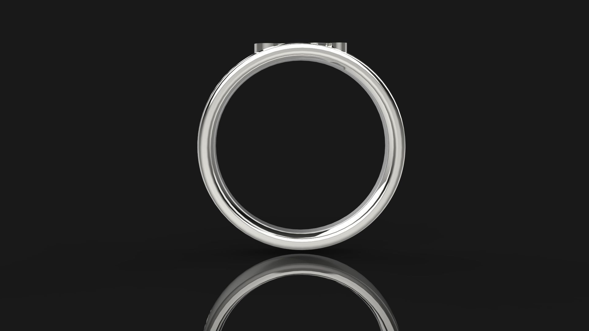 3D Model- Dual-Part Baby Footprint Ring - 3D print model 3D print model_5