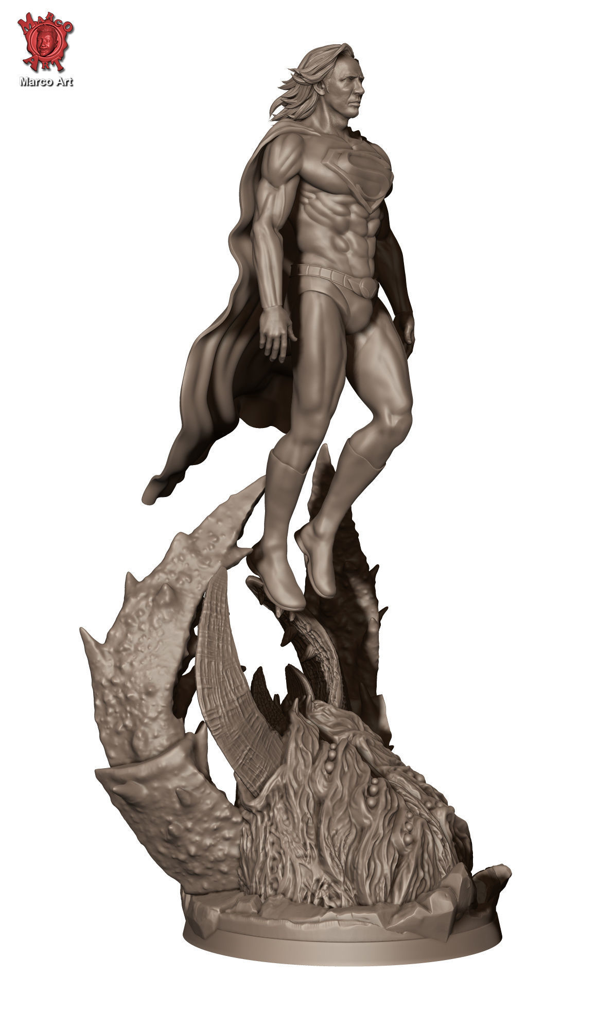 Superman stl file 3D print model_2