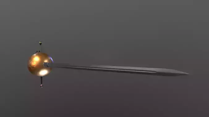 Rapier low poly game ready Low-poly 3D model