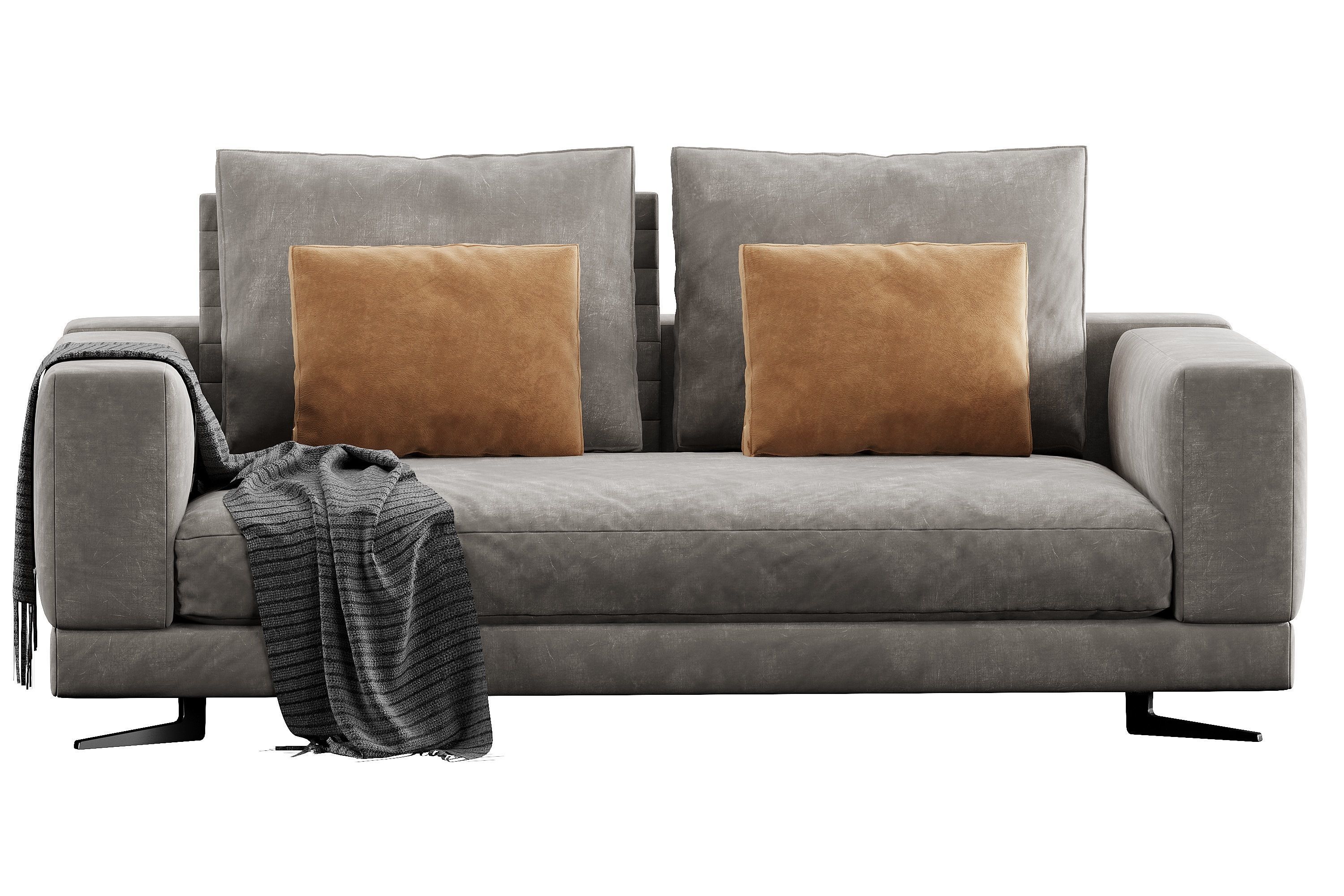 Sofa White 3D model_9
