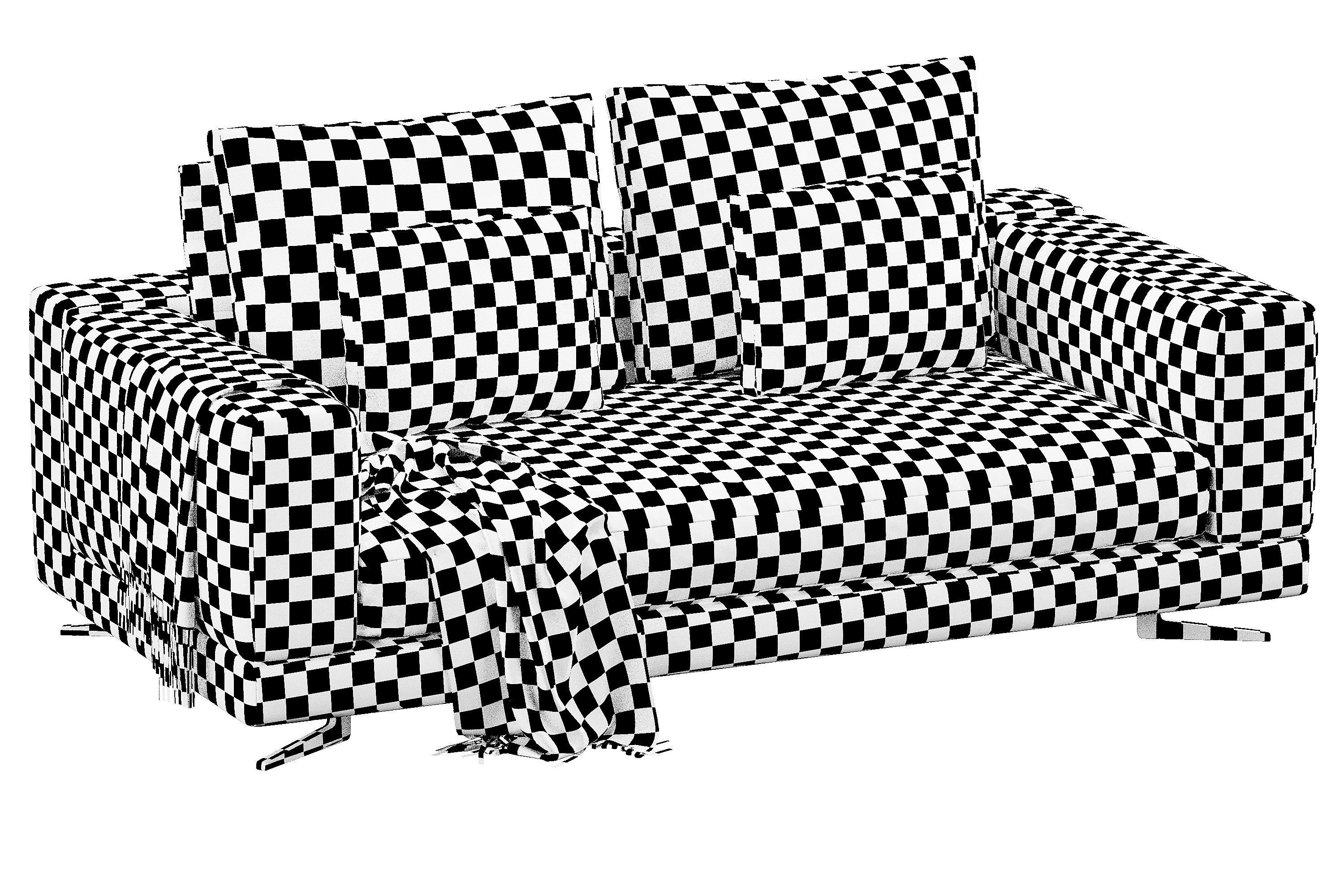 Sofa White 3D model_11
