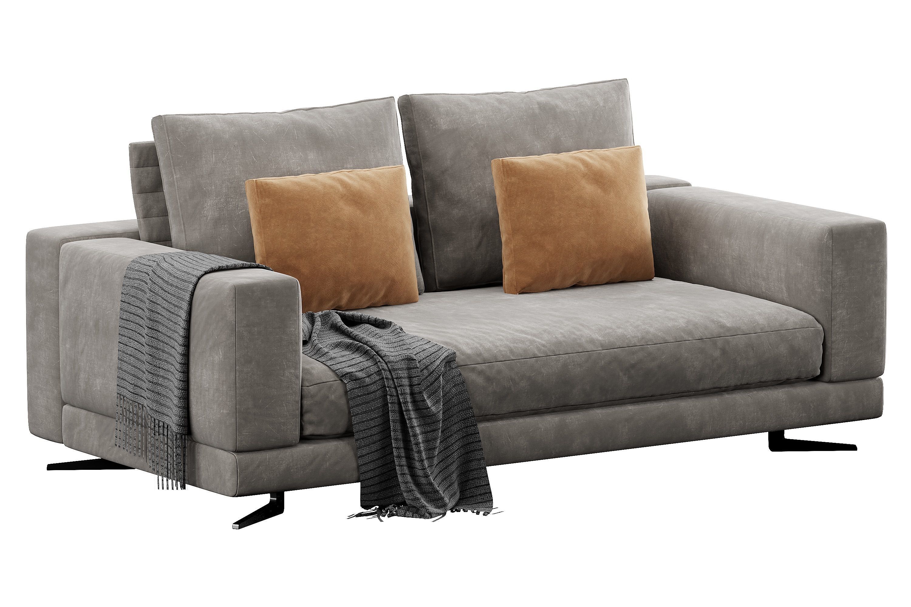 Sofa White 3D model_8