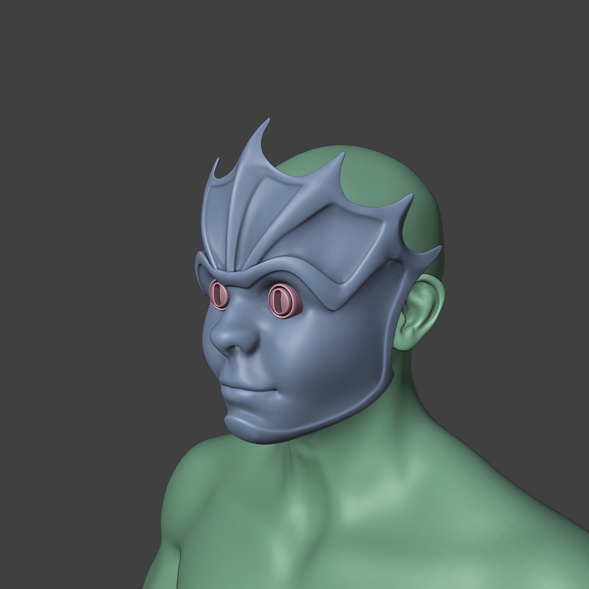 Devilfoil Merregon Mask Baldurs Gate 3 3D print model_16