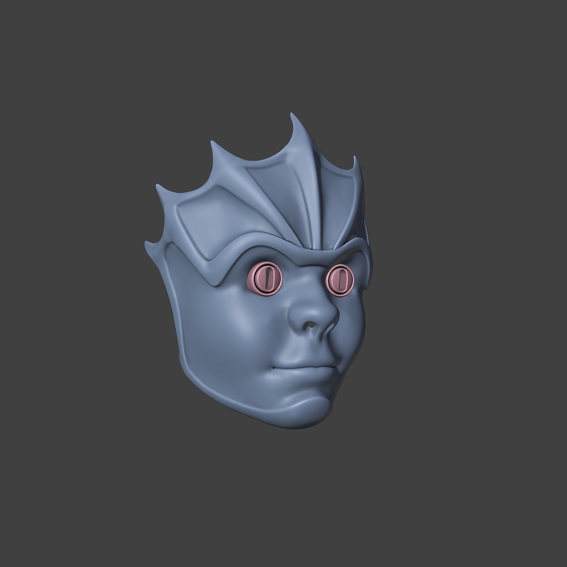 Devilfoil Merregon Mask Baldurs Gate 3 3D print model_15