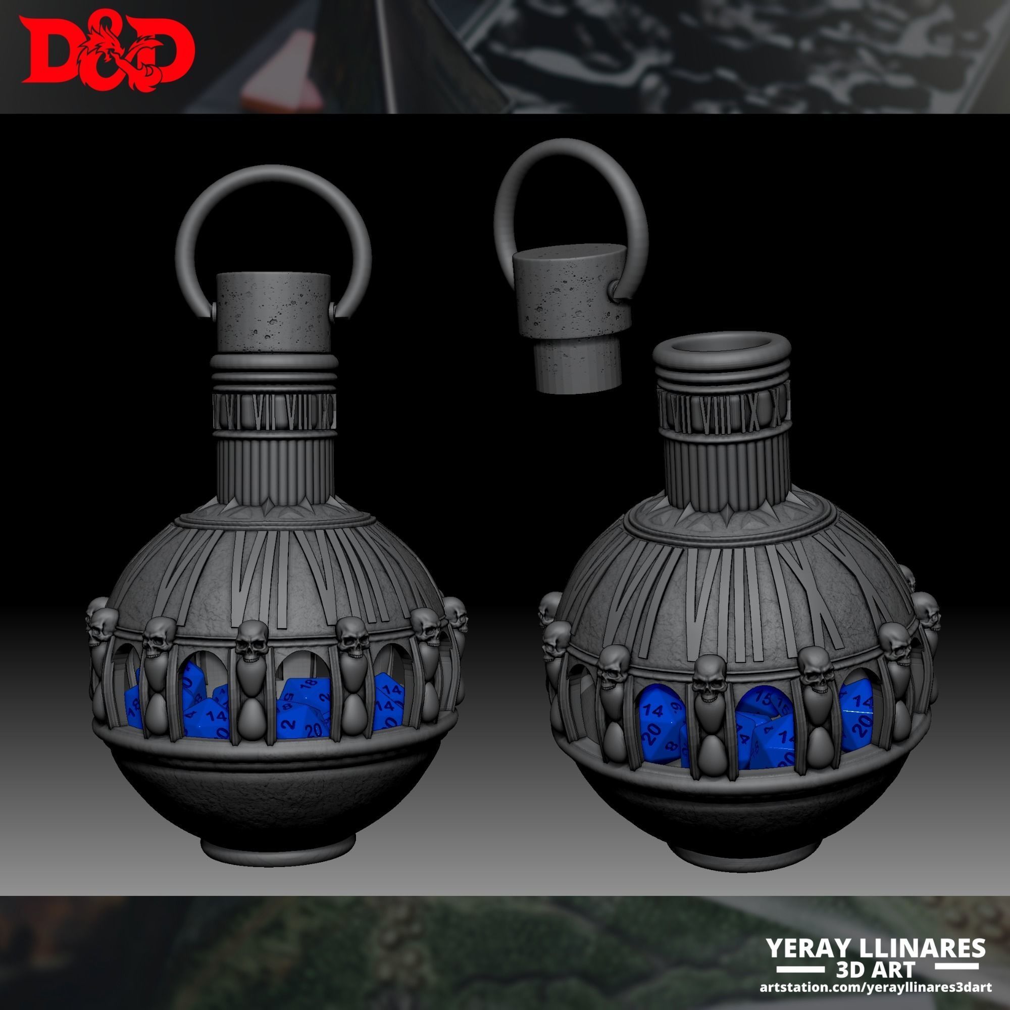 DICEBREW ELIXIR CONTAINER FOR RPG GAMES 3D print model_1