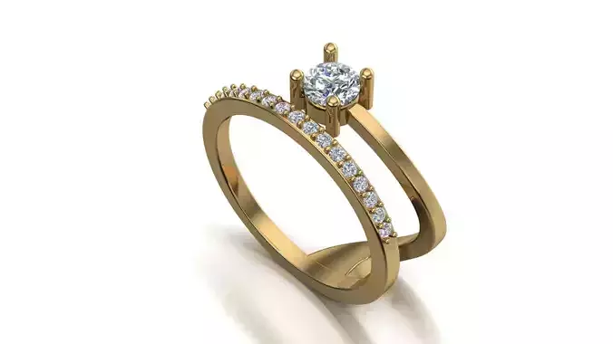 Fancy diamond ring