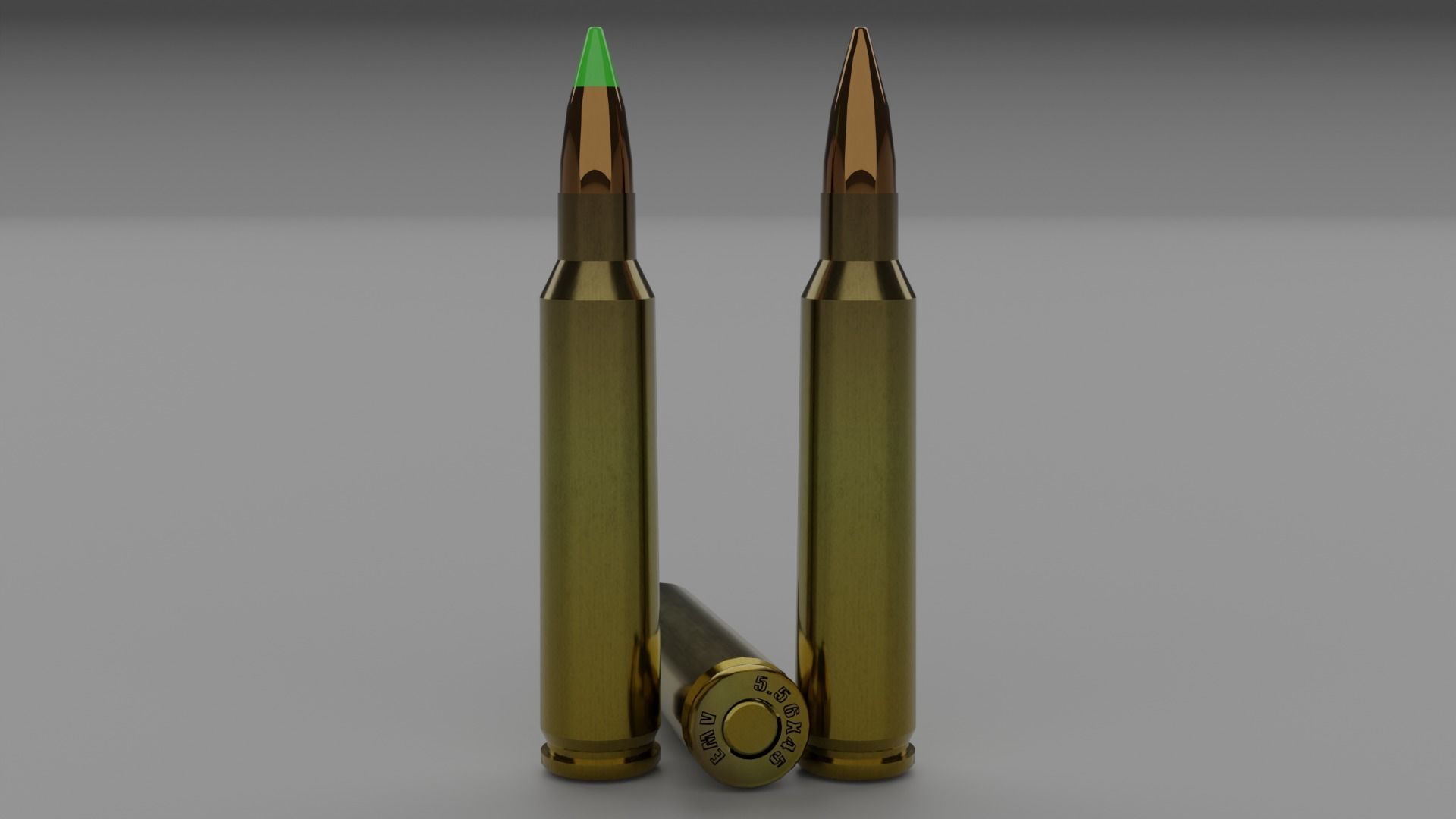 556x45 203 ammo Low-poly 3D model_2