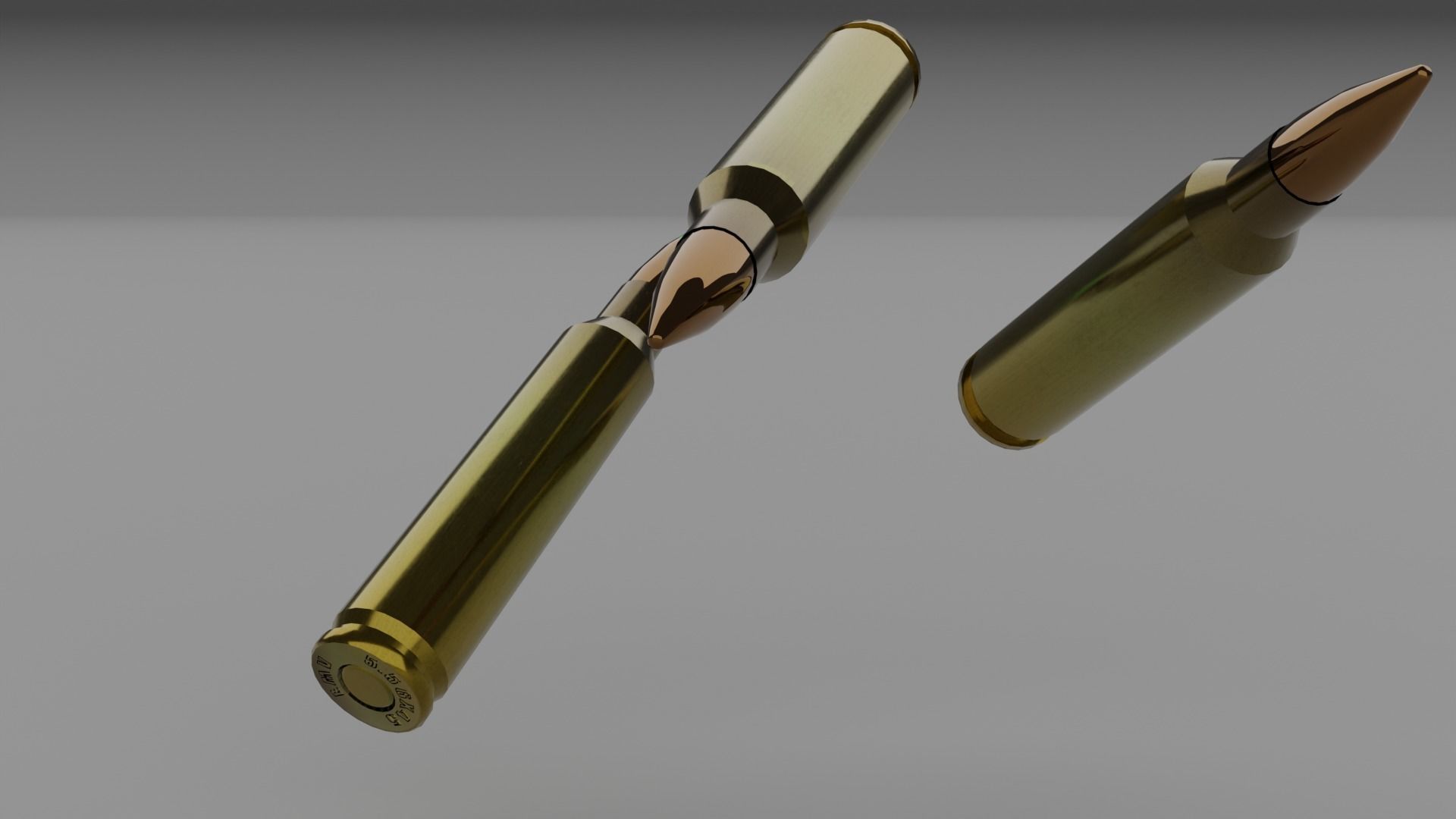 556x45 203 ammo Low-poly 3D model_4