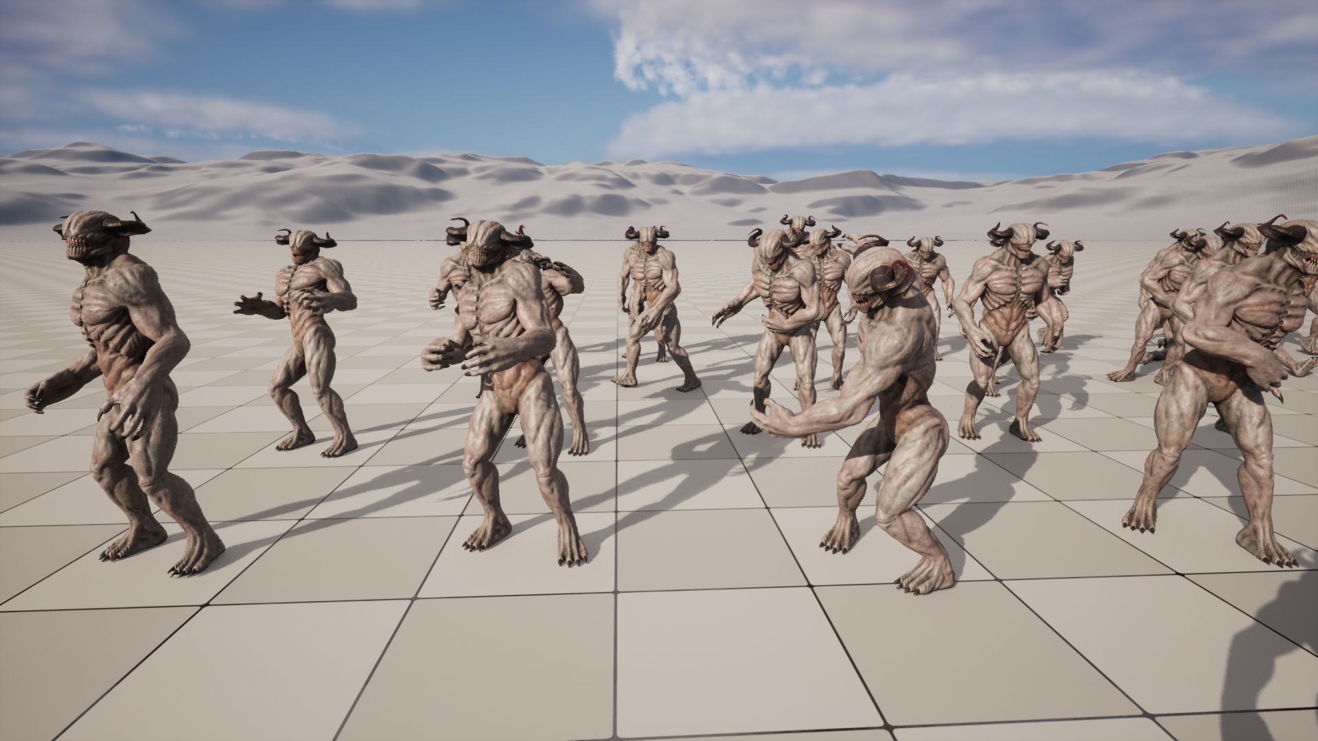 Blind demon Low-poly 3D model_18