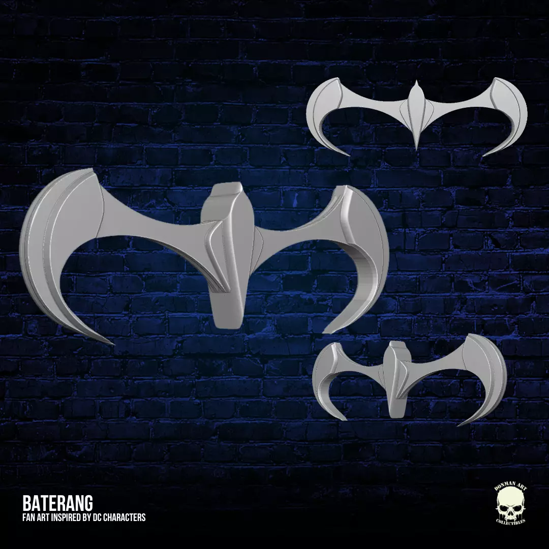 Baterang 3D printable files for Action Figures Free 3D print model