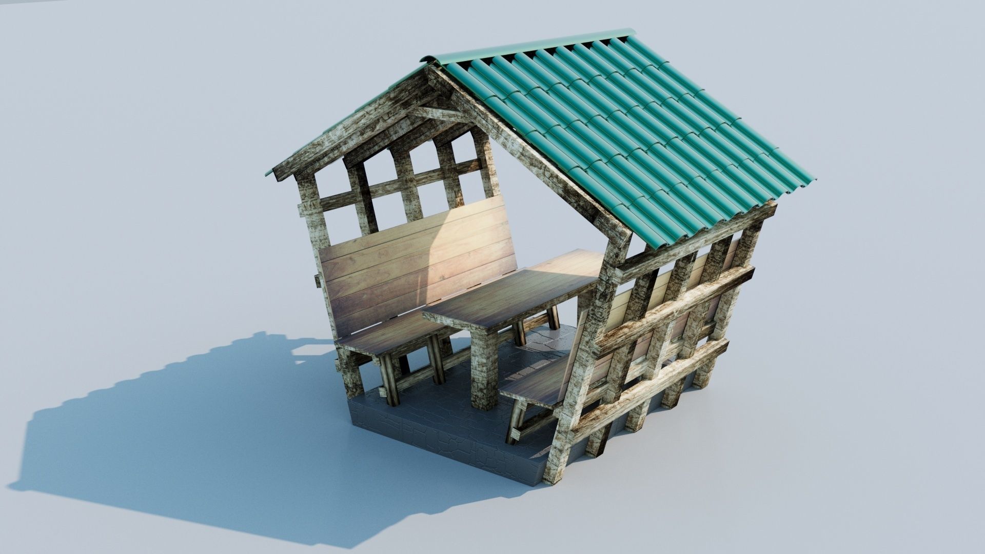 garden house 3D model_1