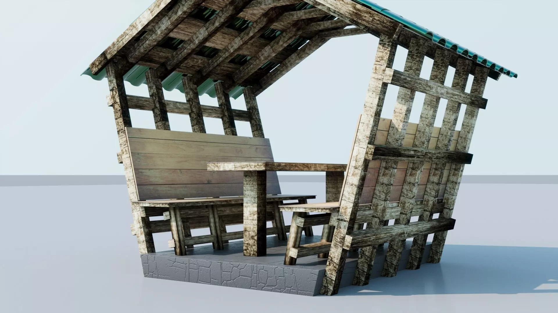 garden house 3D model_0