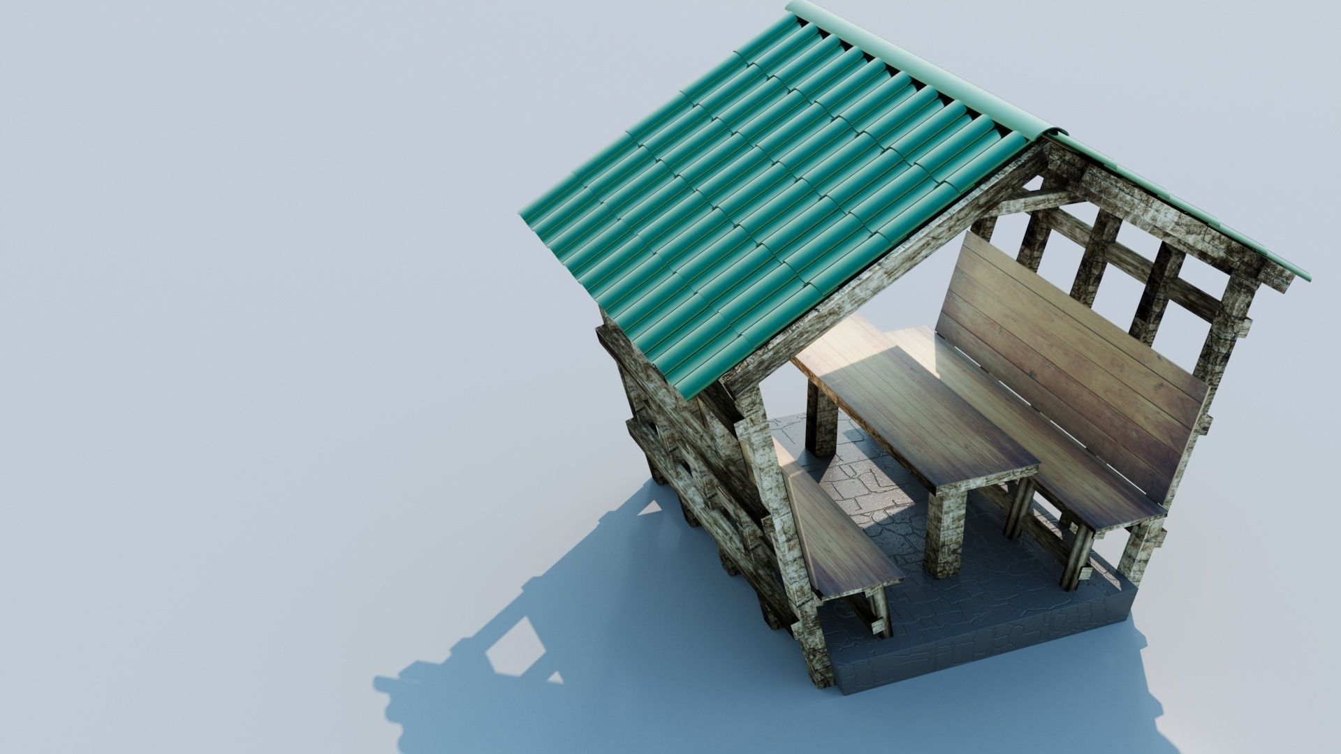 garden house 3D model_2