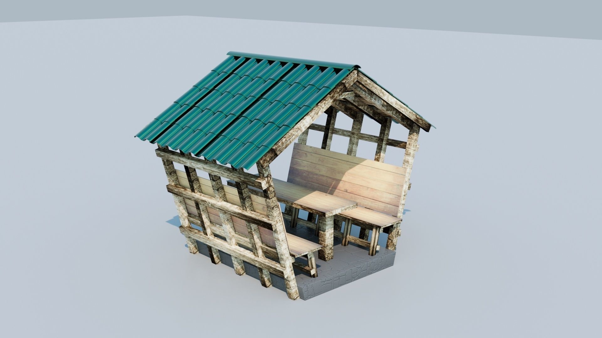 garden house 3D model_5