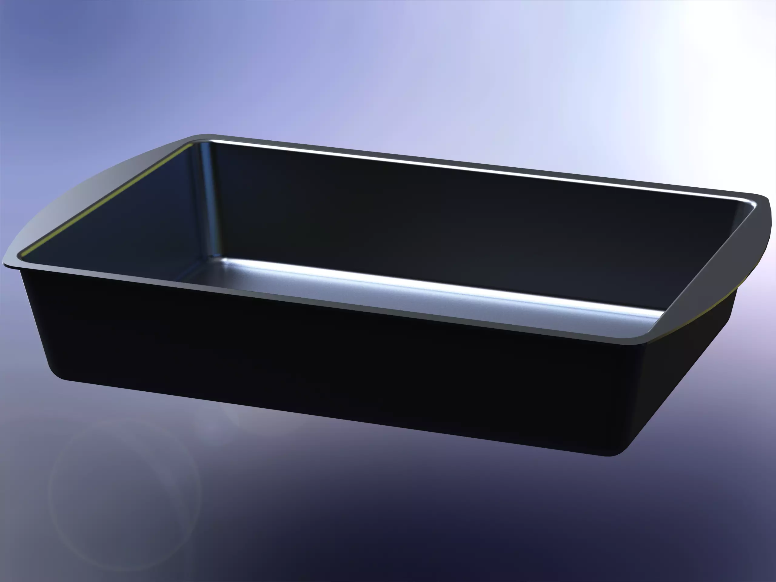 Cooking Mould Rectangle 25X38CM 3D model