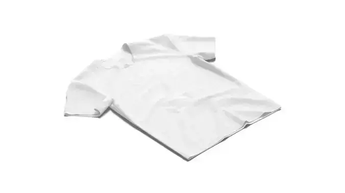 Flat Lay T-shirt - crumpled crew neck lying tshirt