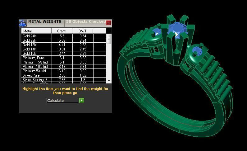 solitair ring 3D print model_14