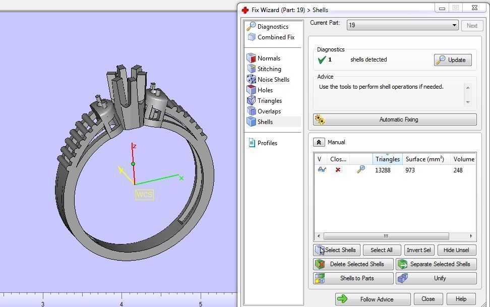 solitair ring 3D print model_16