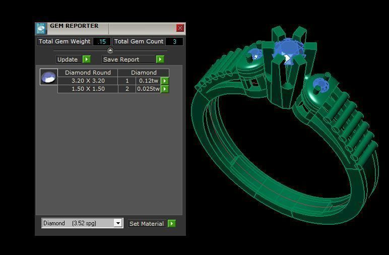 solitair ring 3D print model_15