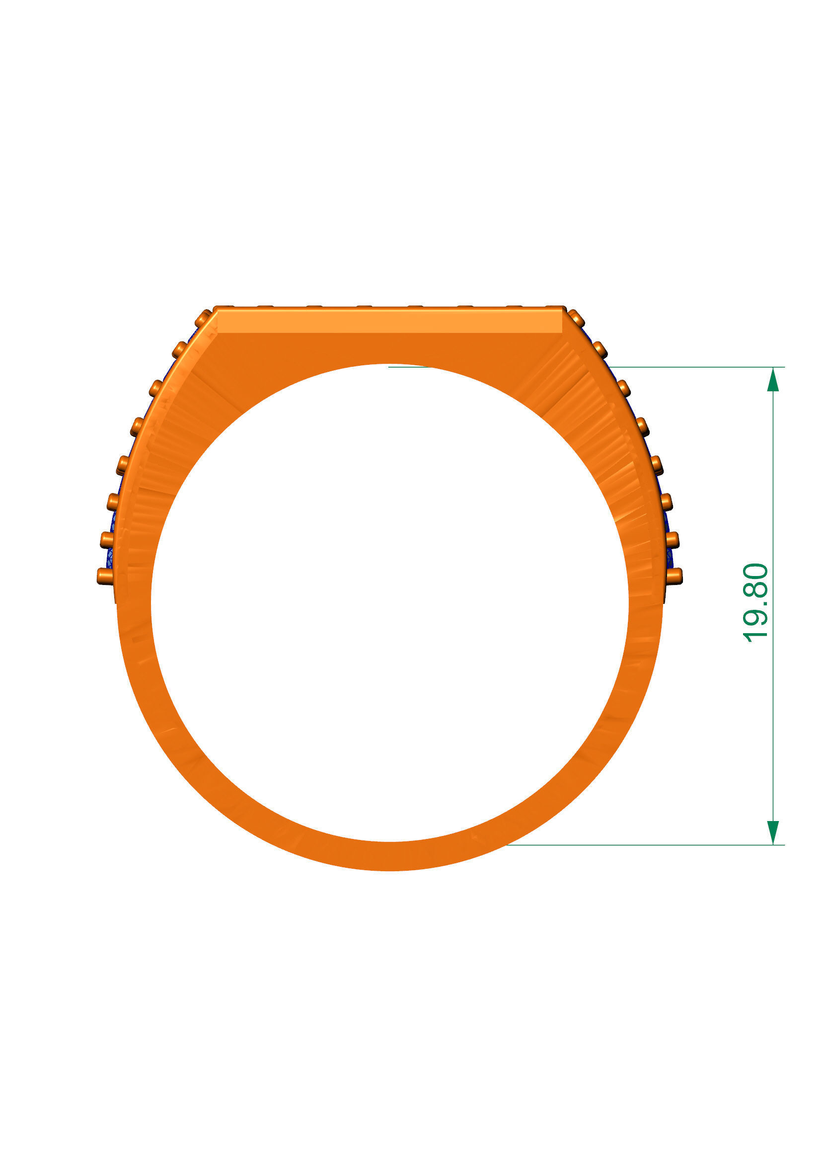HIGHLY SOLD DIAMOND GENTS RING 3dm stl obj mtl 3D print model_7