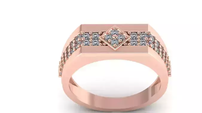 BEST ELEGANT GENTS RING 3D print model