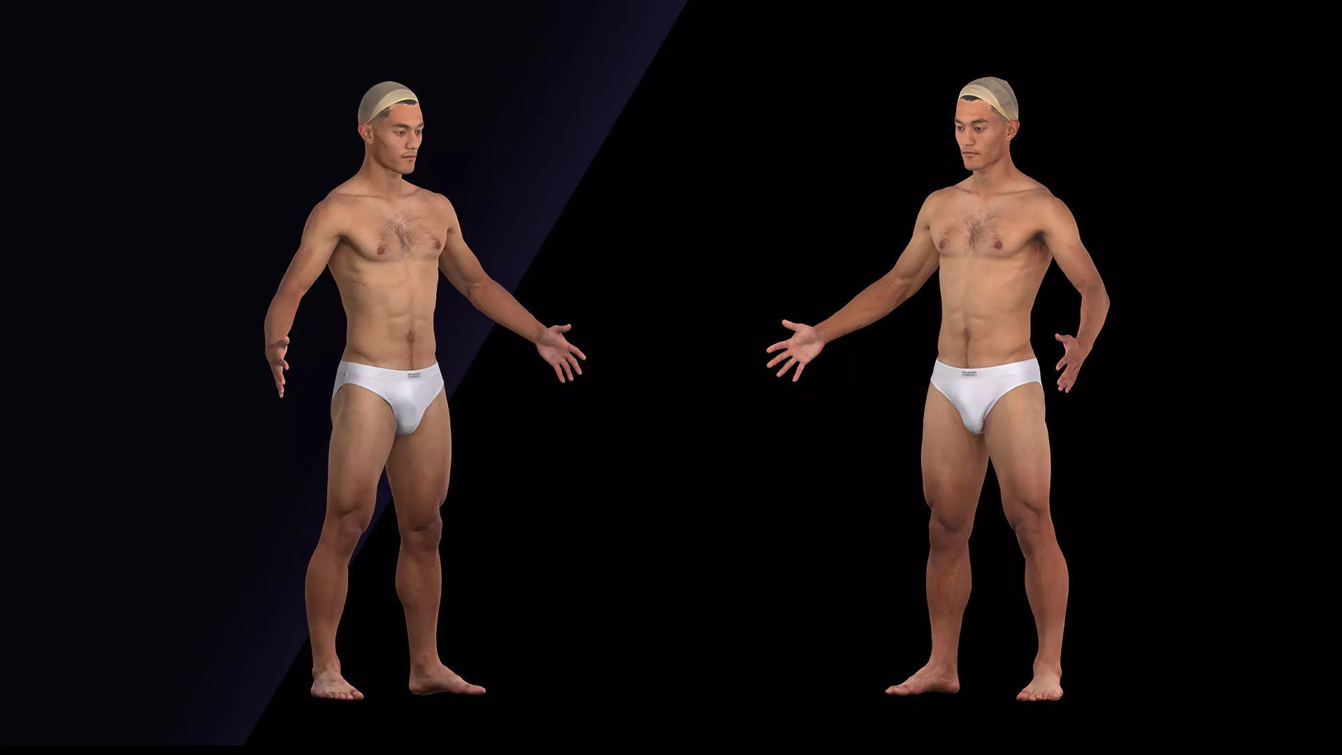 Raw A Pose 3D Scan Ton Wattana 3D model