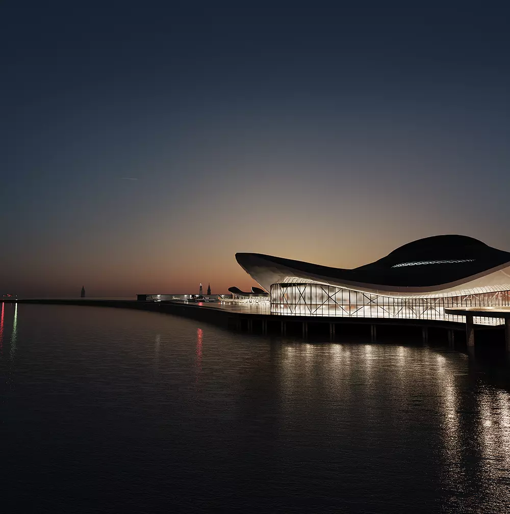 Floating Airport - Corona Render 3D model_0