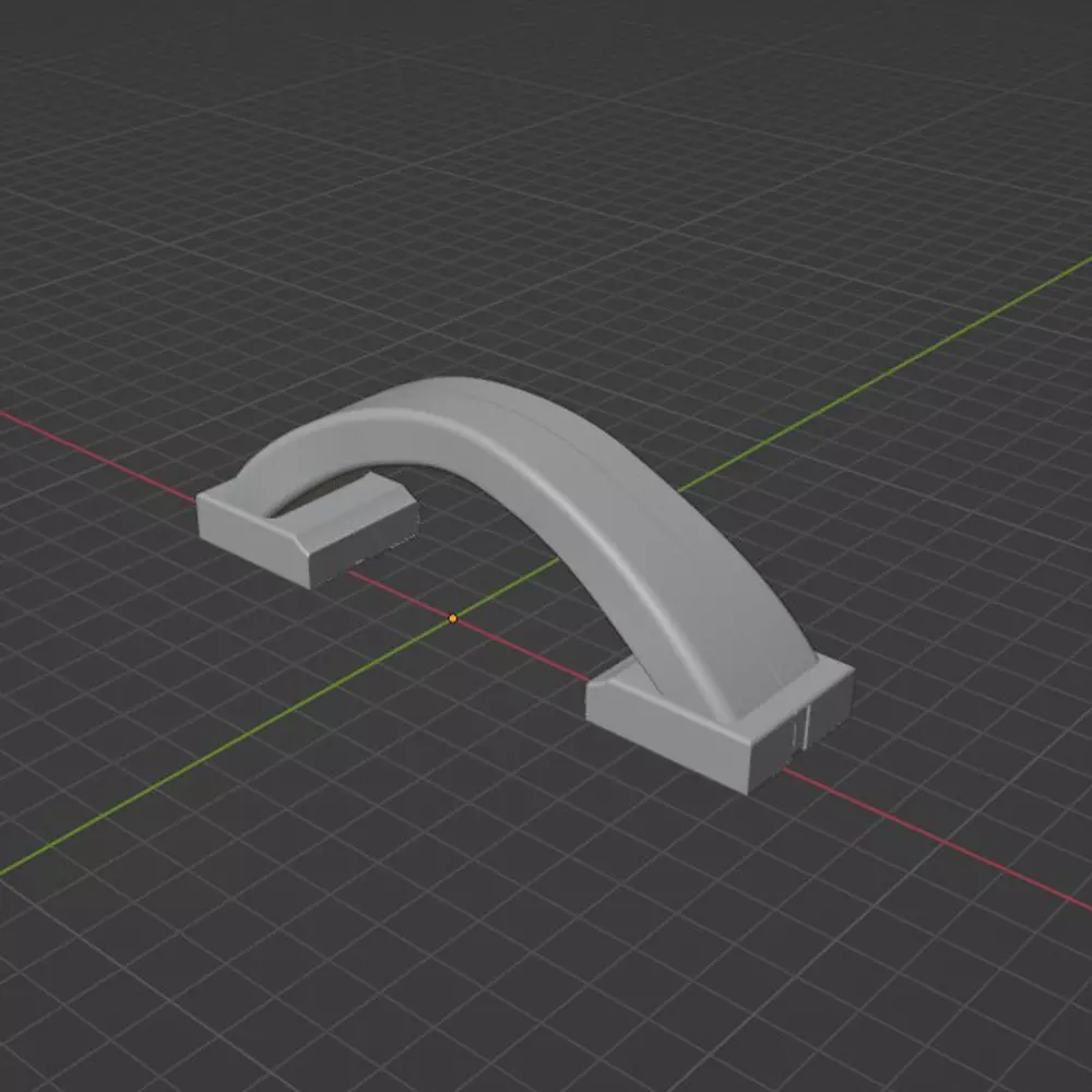 3D Resin printer cover handle 3D print model_0