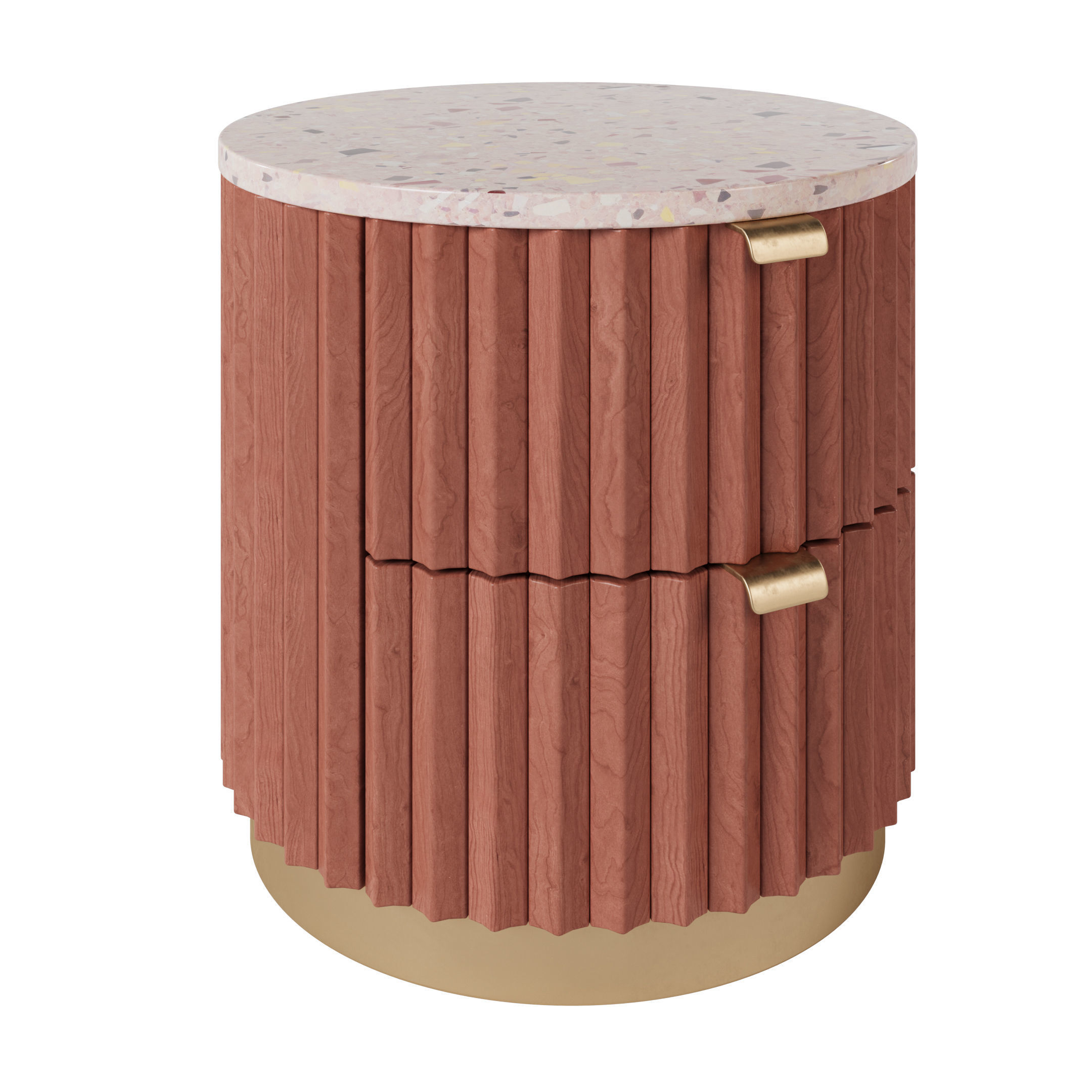 Makeup table and Nightstand bedside table 3D model_8