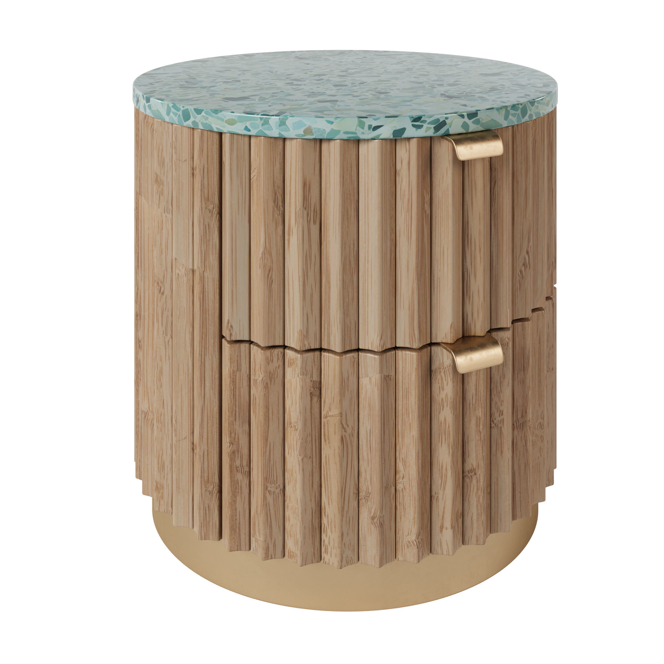 Makeup table and Nightstand bedside table 3D model_6