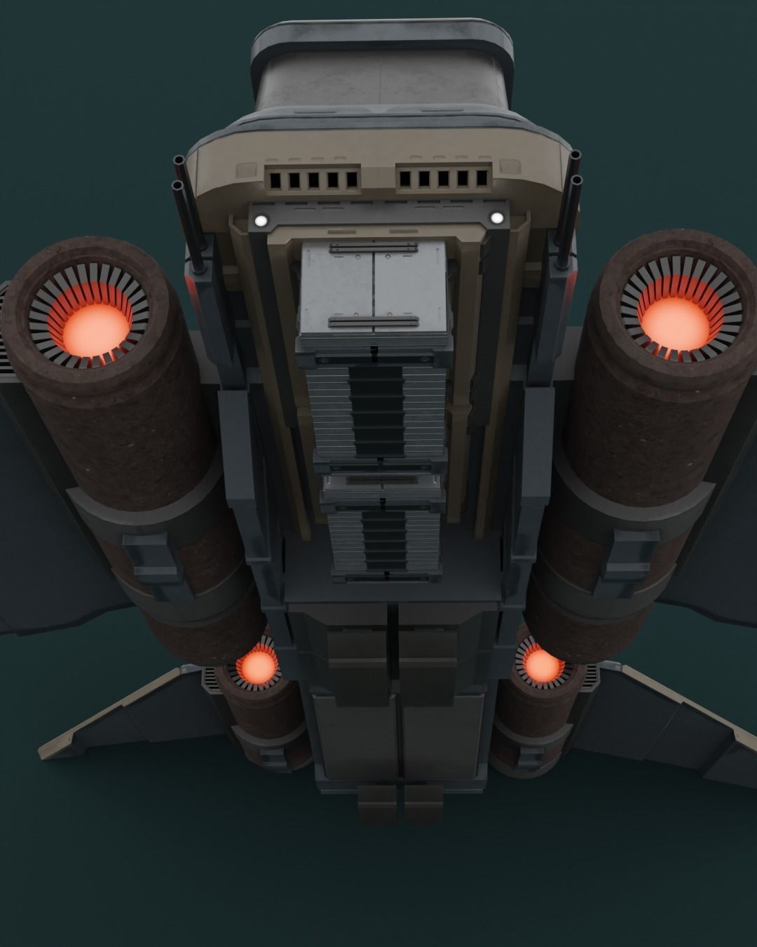 SPACESHIP CRAFT 3D model_3
